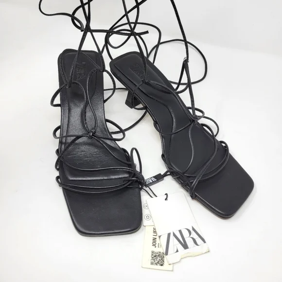 Zara Strappy heels size 7.5 - Picture 2 of 6